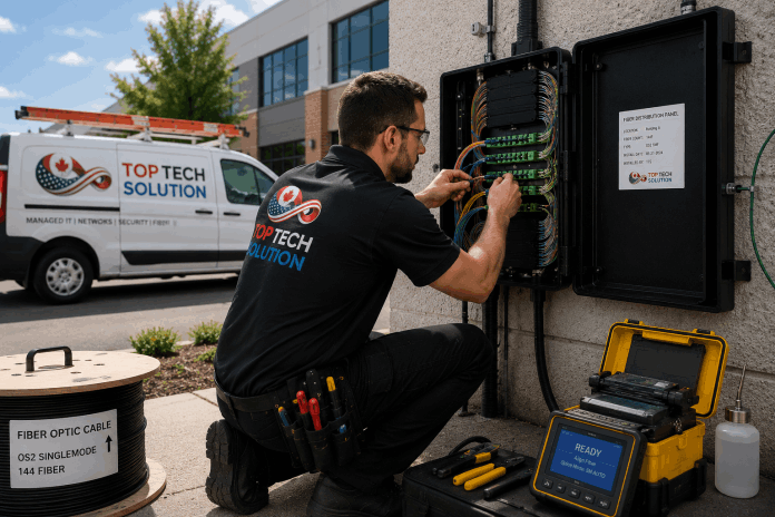Fiber Optic support and installation